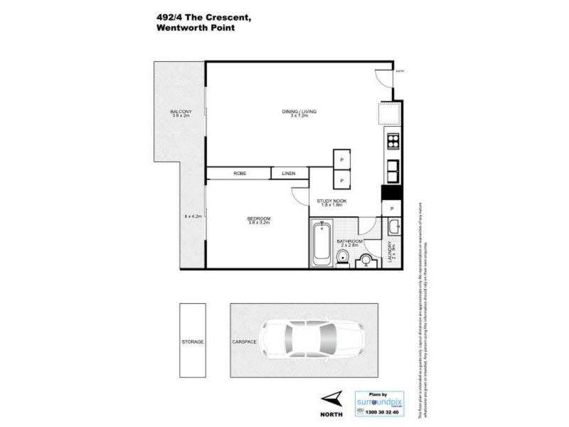 4 The Crescent, Wentworth Point NSW 2127 Floorplan